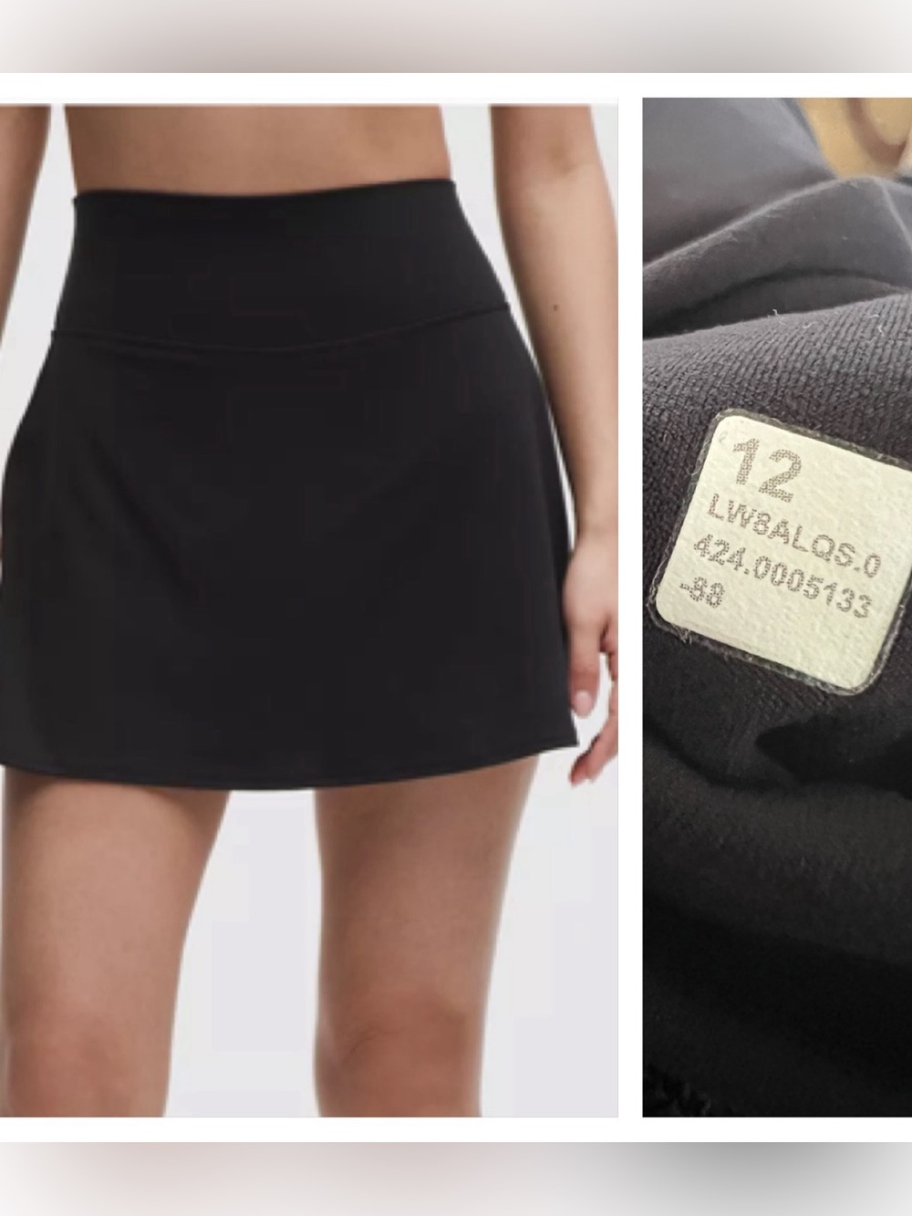 Lululemon NWOT Align High Rise Skirt Black Size 12